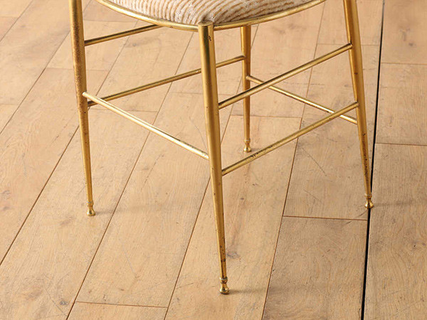 Real Antique 
Italian Brass Chair 6