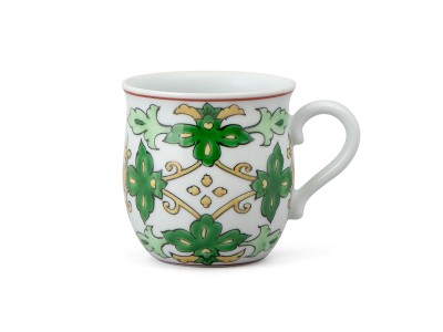 源右衛門窯 染錦緑豆文 取鉢 / げんえもんがま 染錦緑豆文 取鉢