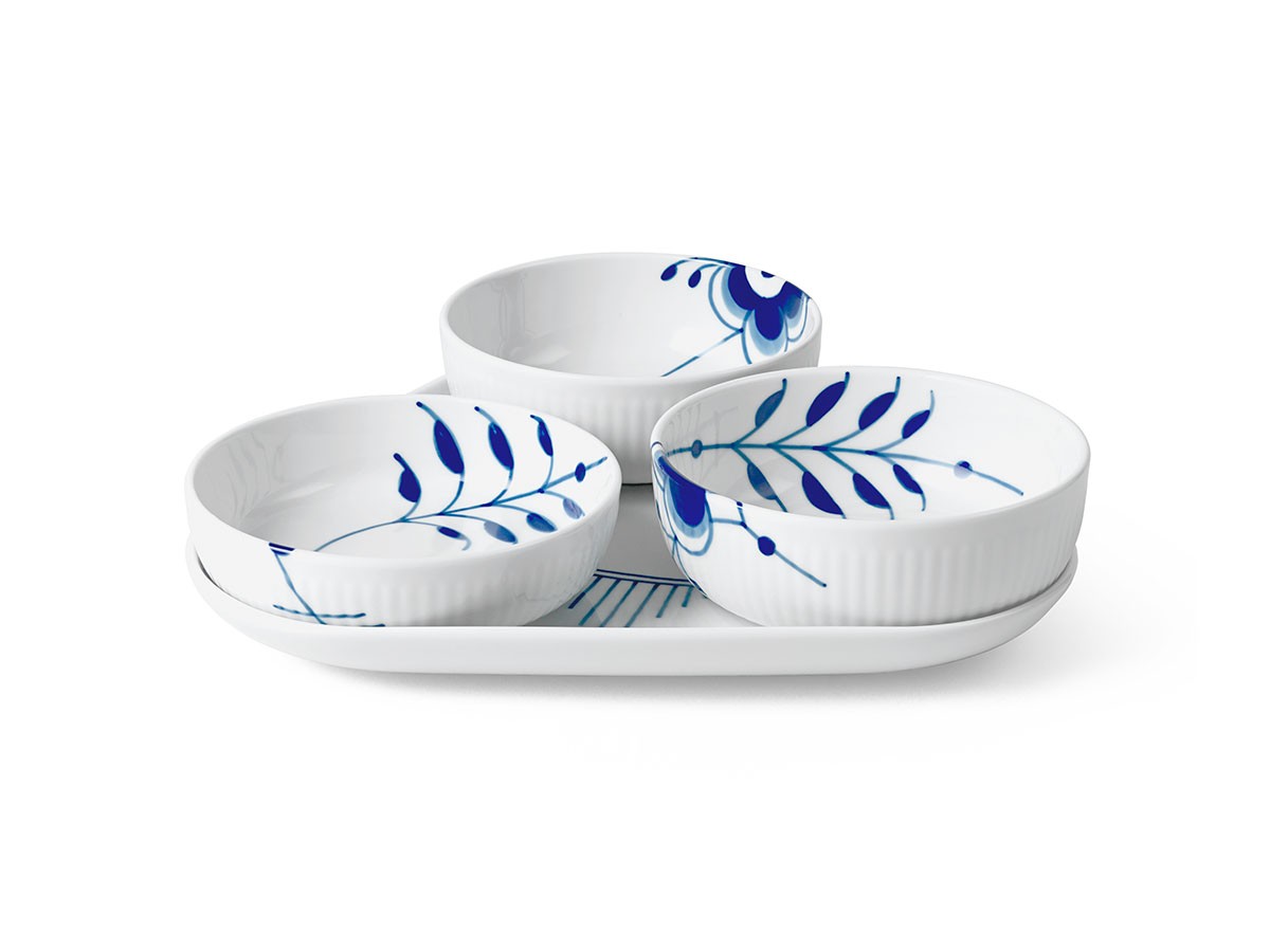 Blue Fluted Mega
Serving Dish Set