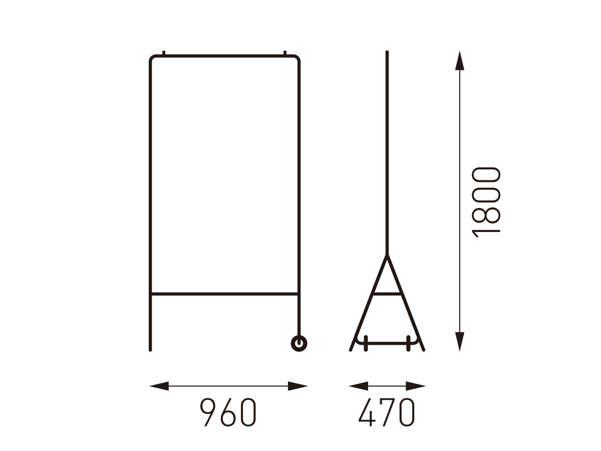 i+ 008 HANGER RACK / アイプラス 008 ハンガーラック - インテリア・家具通販【FLYMEe】