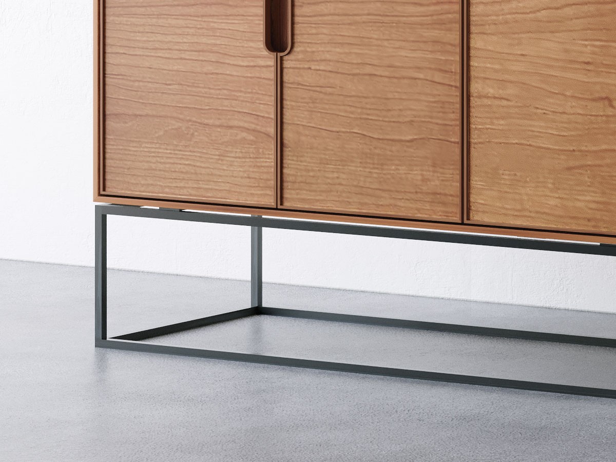 松井木工 LAF Cabinet 6doors / まついもっこう ラフ キャビネット
6ドア 幅200cm（木面 / 鉄脚） （収納家具 > サイドボード・リビングボード） 4