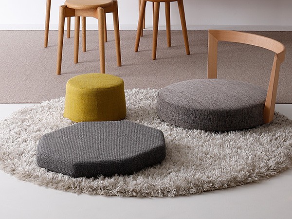 日進木工 ac-cent HAKKAKU CUSHION / にっしんもっこう アクセント 八角クッション （クッション > フロアクッション・クッションソファ） 3