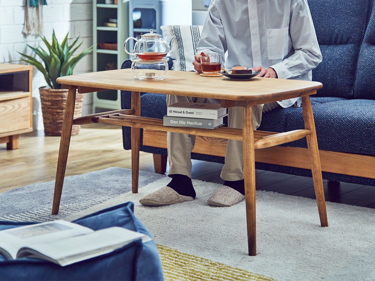 コーヒーテーブル　英国スタイル 高級ミンディ材を使用 　横61×高さ59.5cmhapdays