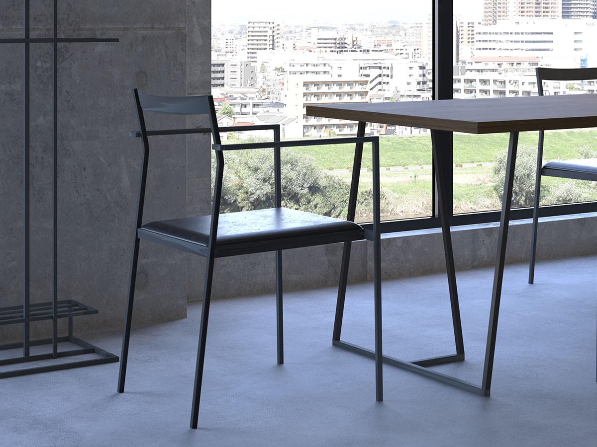 杉山製作所 KUROTETSU
SHIN STACKING ARMCHAIR / すぎやませいさくしょ クロテツ
シン スタッキングアームチェア （チェア・椅子 > ダイニングチェア） 5