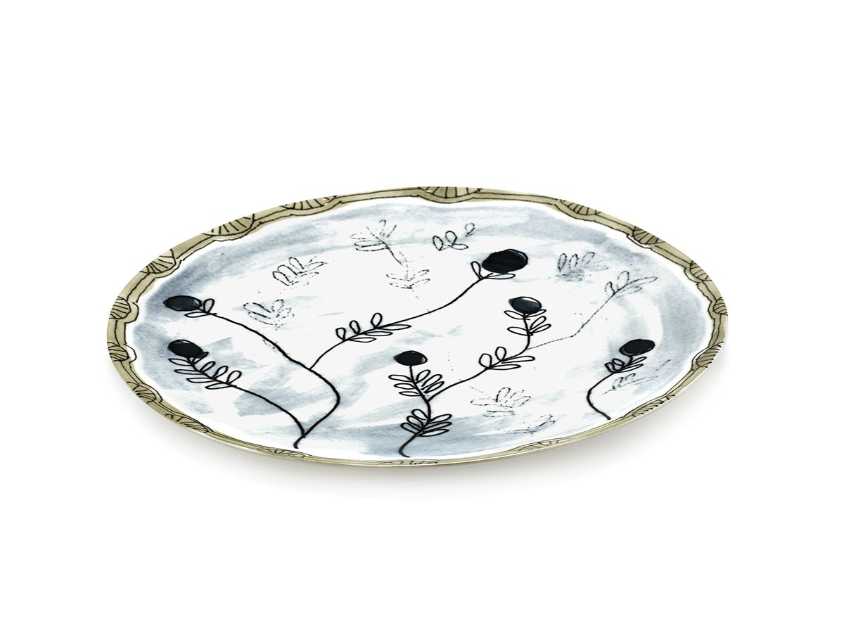 MIDNIGHT FLOWERS by MARNI
Starter Plate Mirtillo Tea / ミッドナイトフラワーズ バイ マルニ
スタータープレート  ミルティッロティー 24cm （食器・テーブルウェア > 皿・プレート） 2