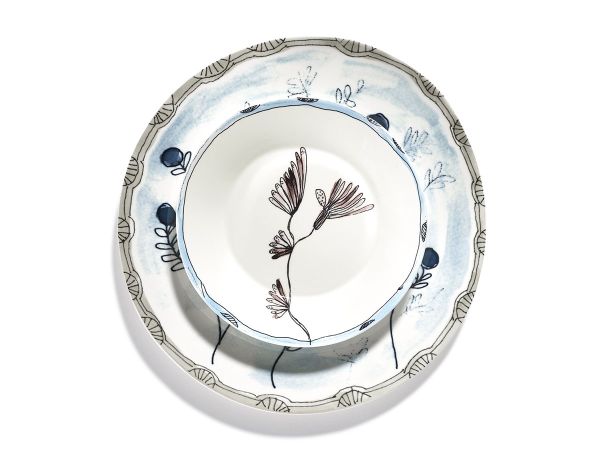 MIDNIGHT FLOWERS by MARNI
Starter Plate Mirtillo Tea / ミッドナイトフラワーズ バイ マルニ
スタータープレート  ミルティッロティー 24cm （食器・テーブルウェア > 皿・プレート） 23