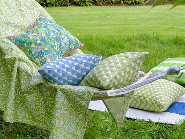 DESIGNERS GUILD Odisha Outdoor Cushion / デザイナーズギルド オディーシャ アウトドア クッション 60 × 45cm （クッション > クッション・クッションカバー） 2