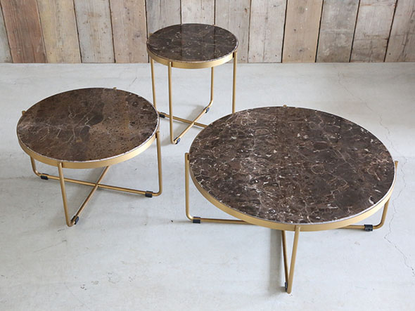 Knot antiques MARBLE COFFEE TABLE / ノットアンティークス マーブル コーヒーテーブル 直径60cm （テーブル > ローテーブル・リビングテーブル・座卓） 2