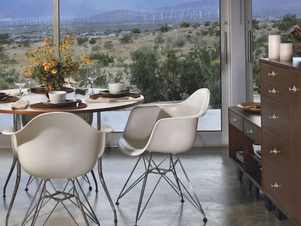 Eames Molded Plastic Arm Shell Chair 4