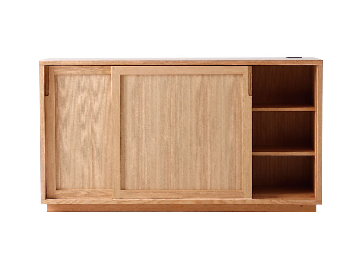 日進木工 ac-cent board SUU Sideboard / にっしんもっこう アクセントボード スー 引き戸サイドボード 板扉 （収納家具 > サイドボード・リビングボード） 7