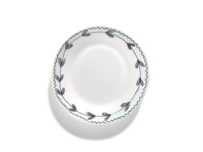 SERAX MIDNIGHT FLOWERS by MARNI Side Plate Blossom Milk