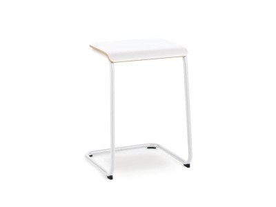 ③Knoll/ノル トボガン プルアップテーブル　ホワイトxホワイトオーク Knoll Office Toboggan Pull Up Table / ノルオフィス トボガン