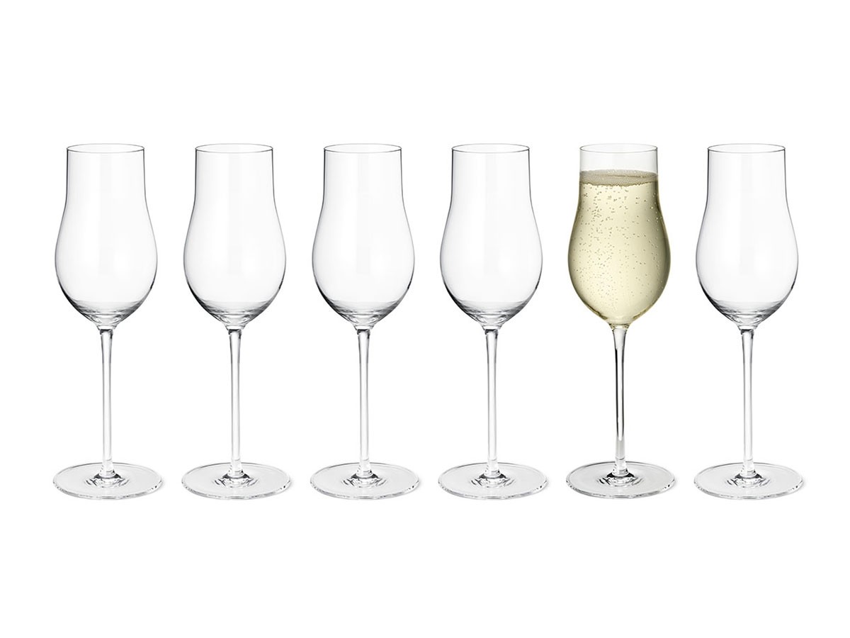 GEORG JENSEN SKY CHAMPAGNE FLUTE GLASS 6PIECE SET / ジョージ ジェンセン スカイ シャンパンフルートグラス 6ピースセット （食器・テーブルウェア > ワイングラス・シャンパングラス） 1