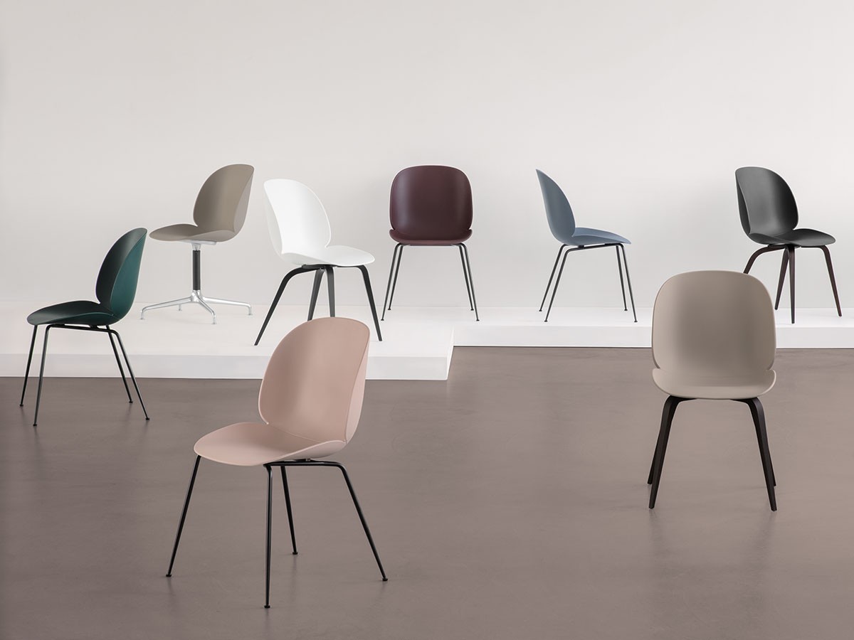 GUBI Beetle Dining Chair Un-upholstered - Conic base / グビ