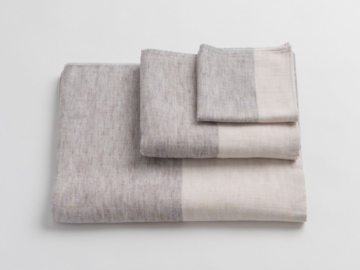COTTON LINEN BICOLORED TOWEL / コットンリネン バイカラー フェイスタオル （インテリア雑貨 > タオル） 13