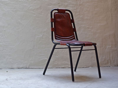 LIFE FURNITURE IRON LEATHER CHAIR / ライフファニチャー アイアン