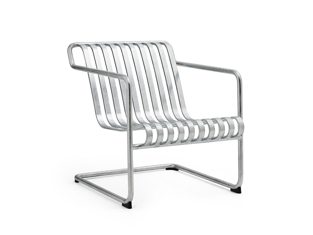 HAY&nbsp;PALISSADE CANTILEVER LOUNGE CHAIR LOW HOT GALVANISED