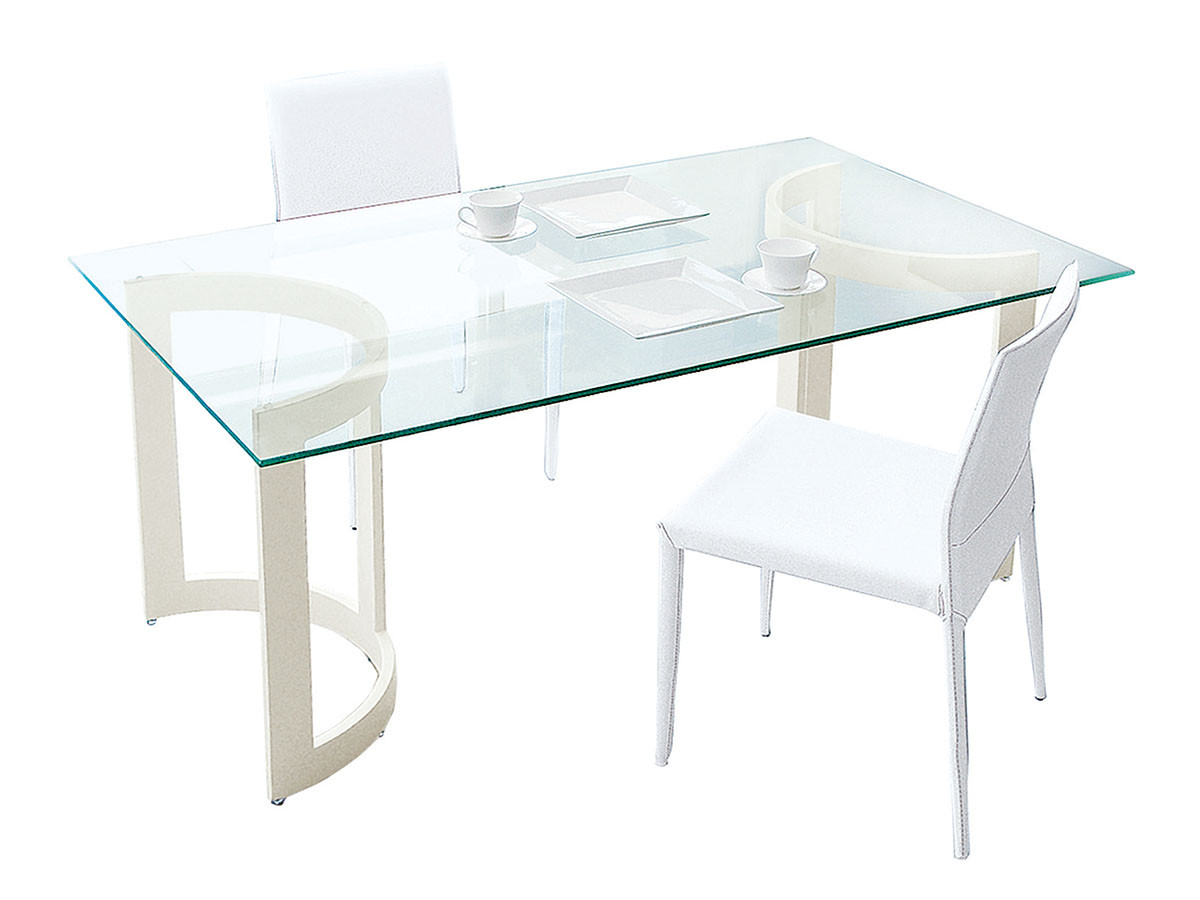 GLASS DINING TABLE W150 / ガラスダイニングテーブル 幅150cm m77193 （テーブル > ダイニングテーブル） 1