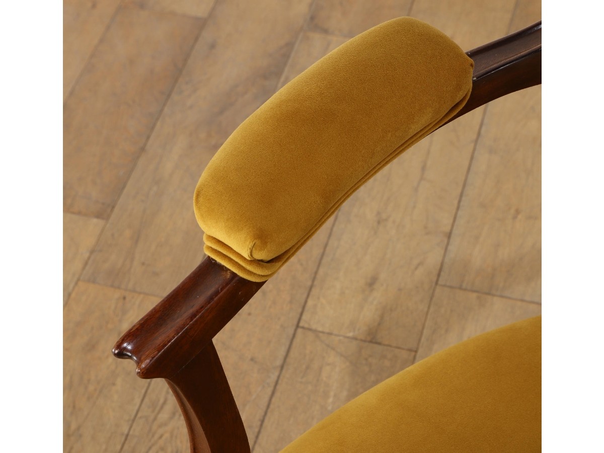 Lloyd's Antiques Real Antique 
Art Nouveau Dressing Armchair / ロイズ・アンティークス 英国アンティーク家具
アールヌーヴォー ドレッシングアームチェア （チェア・椅子 > ダイニングチェア） 11