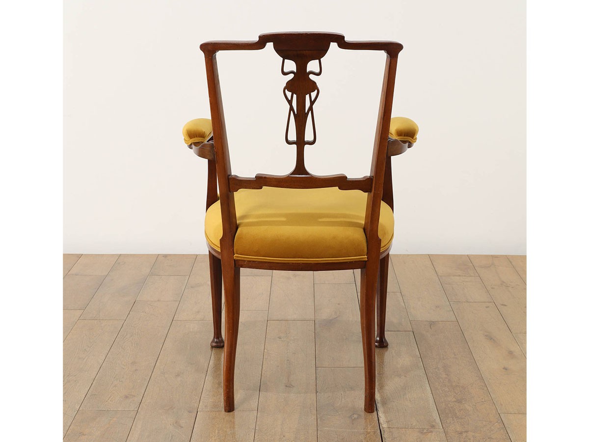 Lloyd's Antiques Real Antique 
Art Nouveau Dressing Armchair / ロイズ・アンティークス 英国アンティーク家具
アールヌーヴォー ドレッシングアームチェア （チェア・椅子 > ダイニングチェア） 4