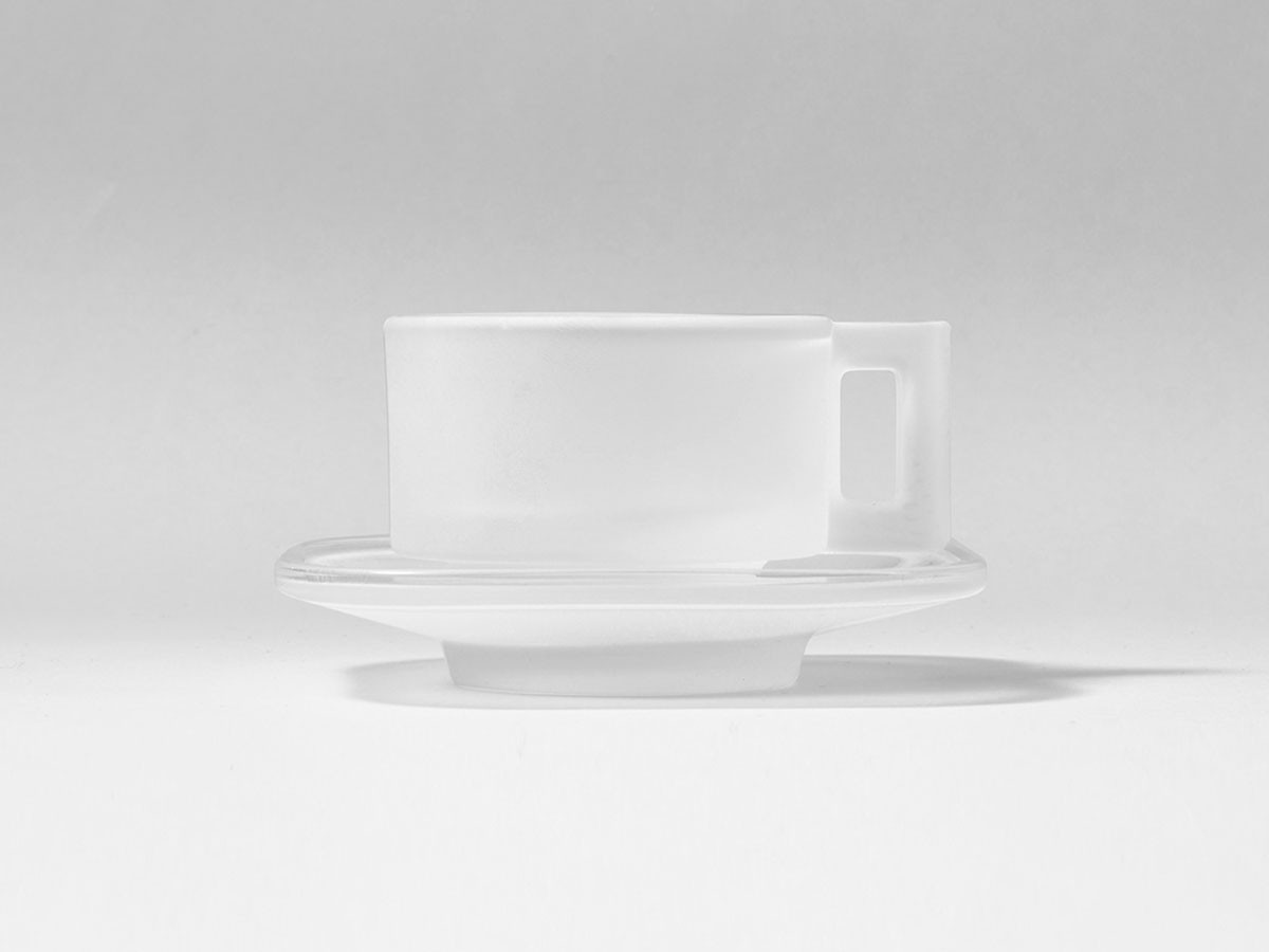 ARNO GLASS Espresso Cup & Saucer Frosted / アルノグラス エスプレッソカップ & ソーサー（フロステッド） （食器・テーブルウェア > コーヒーカップ・ティーカップ） 5