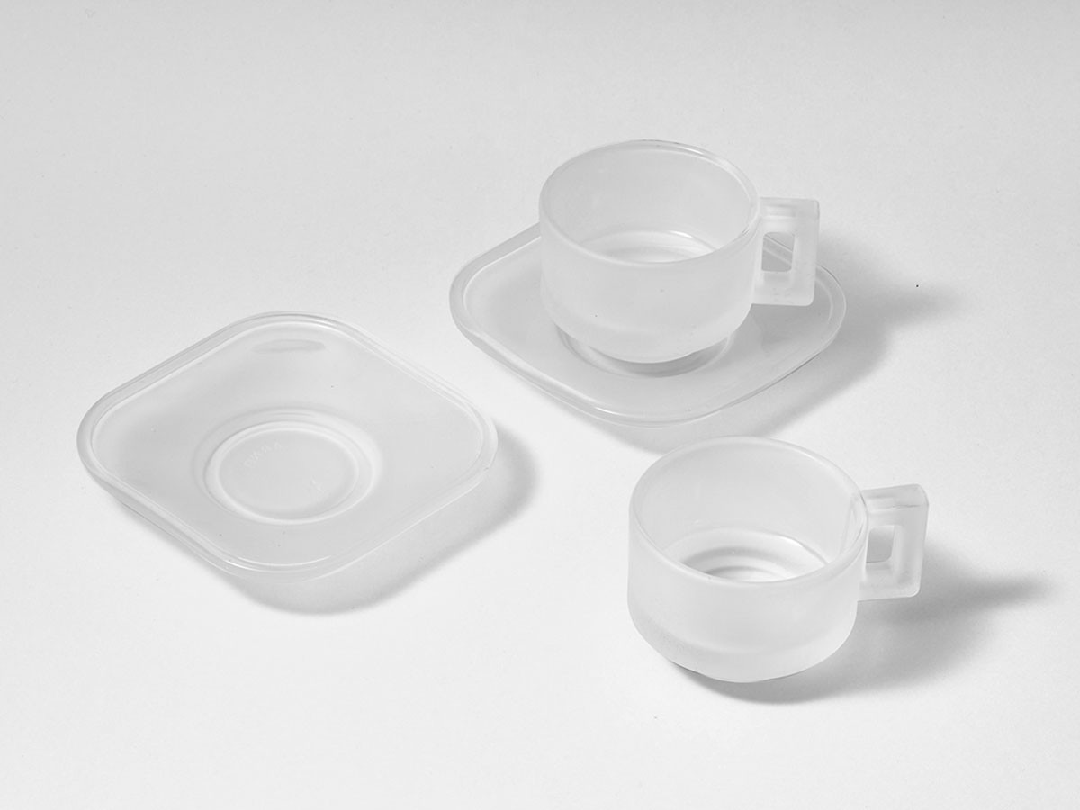 ARNO GLASS Espresso Cup & Saucer Frosted / アルノグラス エスプレッソカップ & ソーサー（フロステッド） （食器・テーブルウェア > コーヒーカップ・ティーカップ） 3