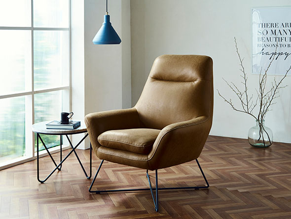 RELAX FORM PISA OCCASIONAL CHAIR / リラックスフォーム ピサ オケーショナルチェア（キャメル / レザーテックス） （ソファ > 一人掛けソファ） 2