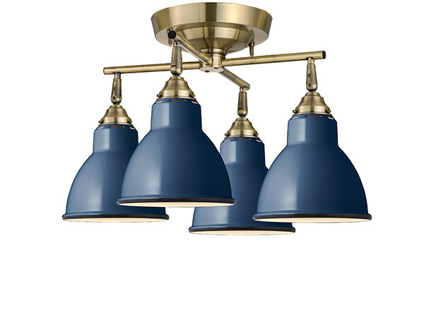 CUSTOM SERIES
4 Cross Ceiling Lamp × Emission Steel / カスタムシリーズ
4灯クロスシーリングランプ × スチール（エミッション） （ライト・照明 > シーリングライト） 1
