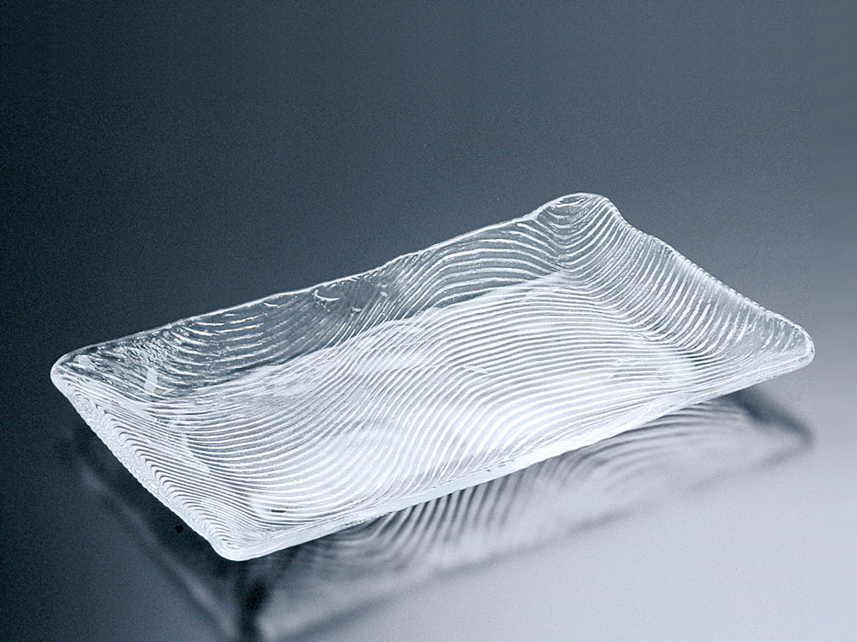 東洋佐々木ガラス Glass Platter / とうようささきガラス 潮路 活き