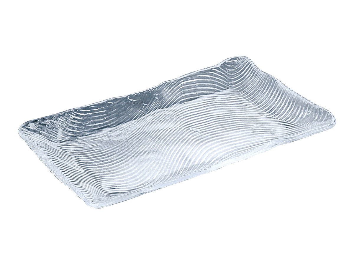 【東洋佐々木ガラス】 潮路 活きづくり盛皿 小 ガラス 皿 大皿 硝子 東洋佐々木ガラス Glass Platter / とうようささきガラス 潮路 活き