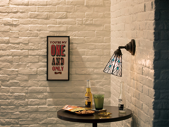 CUSTOM SERIES
Basic Wall Lamp × Stained Glass Helm / カスタムシリーズ
ベーシックウォールランプ × ステンドグラス（ヘルム） （ライト・照明 > ブラケットライト・壁掛け照明） 2