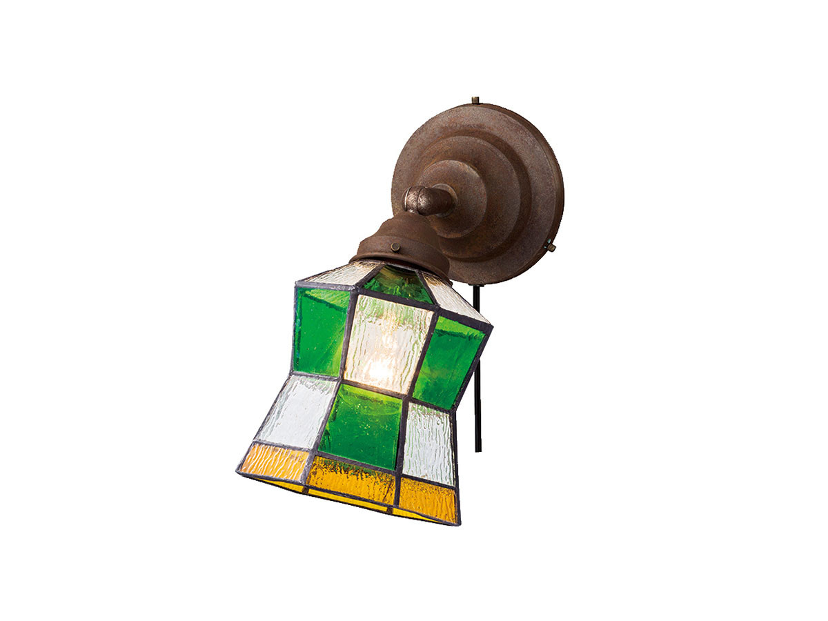 CUSTOM SERIES
Basic Wall Lamp × Stained Glass Helm / カスタムシリーズ
ベーシックウォールランプ × ステンドグラス（ヘルム） （ライト・照明 > ブラケットライト・壁掛け照明） 1