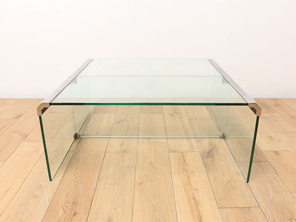 Lloyd's Antiques Real Antique VETRO Glass Top Coffee Table 