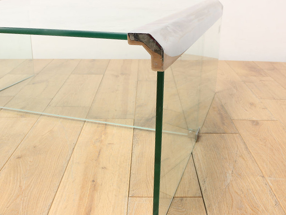 Lloyd's Antiques Real Antique VETRO Glass Top Coffee Table 