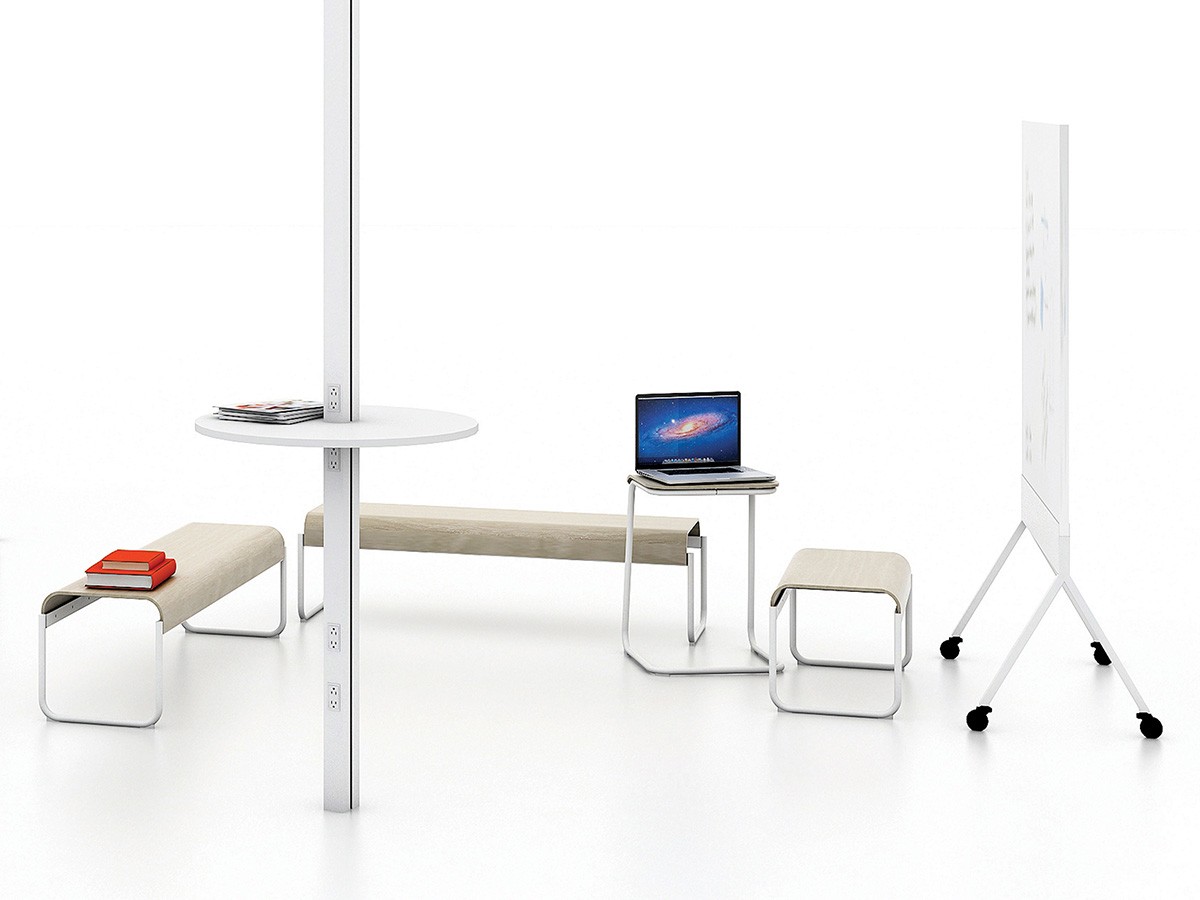 Knoll Office Toboggan Pull Up Table / ノルオフィス トボガン プルアップテーブル 突板天板 （チェア・椅子 > スツール） 12