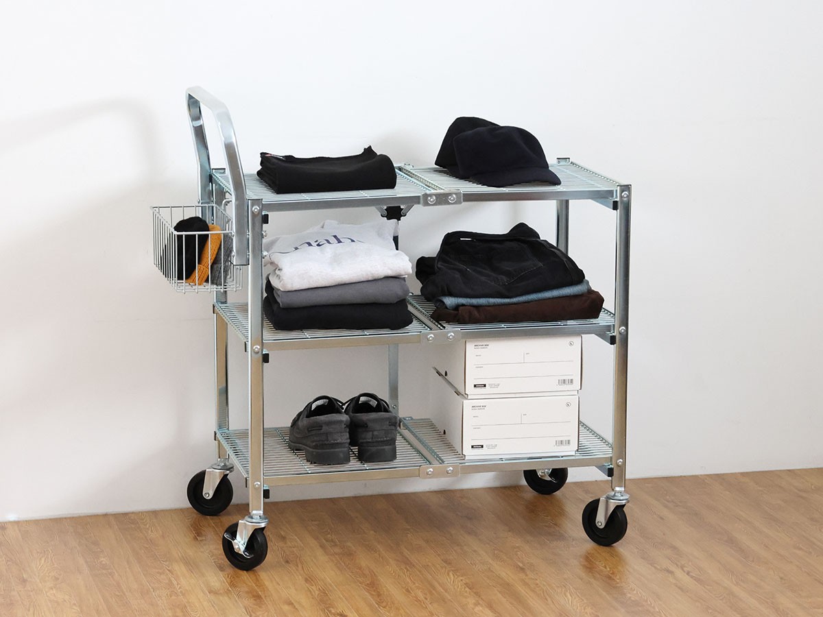 METAL FOLDING CART / メタル フォールディング カート 3段タイプ （収納家具 > ワゴン） 5
