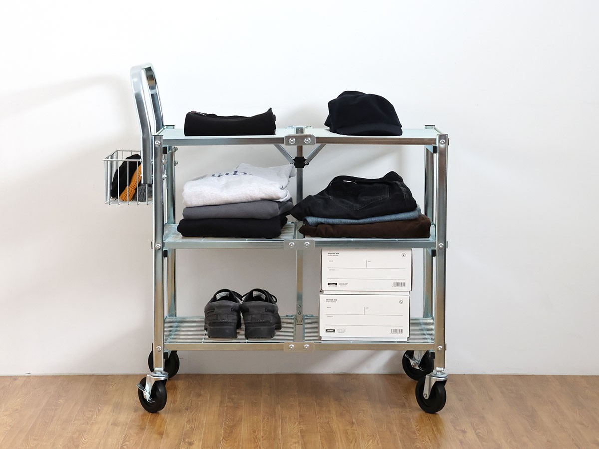 METAL FOLDING CART / メタル フォールディング カート 3段タイプ （収納家具 > ワゴン） 4