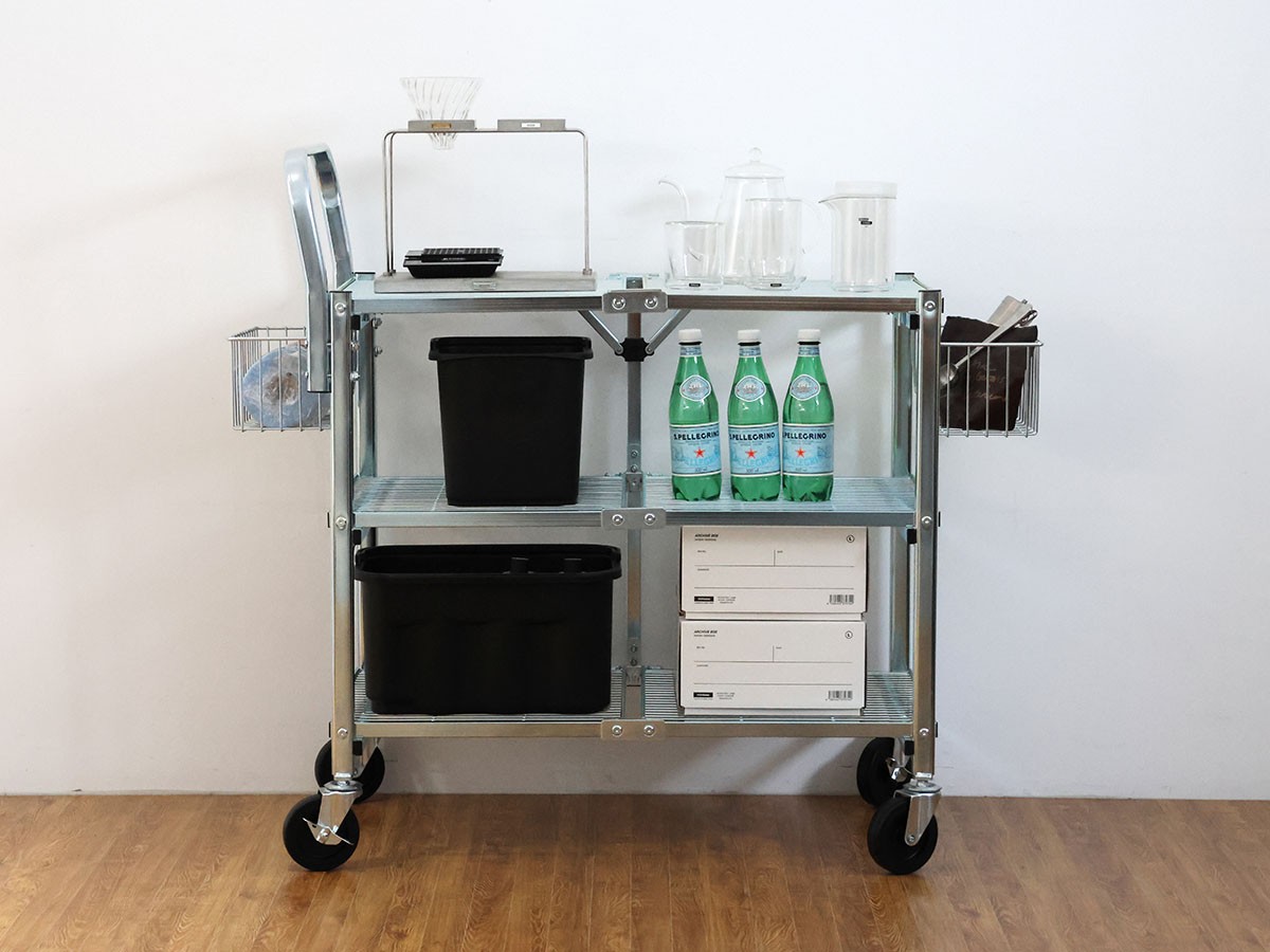 METAL FOLDING CART / メタル フォールディング カート 3段タイプ （収納家具 > ワゴン） 7