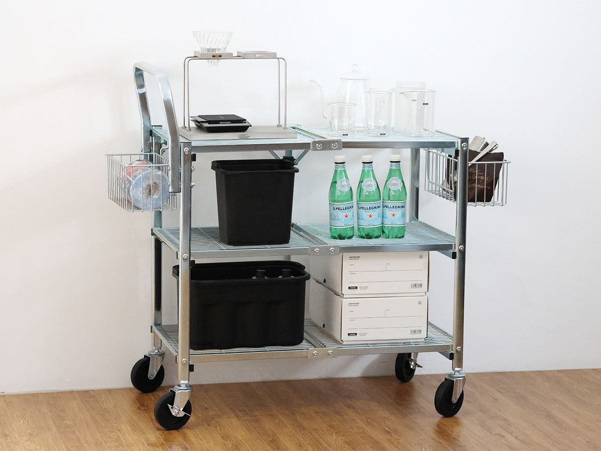 METAL FOLDING CART / メタル フォールディング カート 3段タイプ （収納家具 > ワゴン） 8