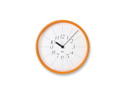 オレンジの壁掛け時計 - インテリア・家具通販【FLYMEe】