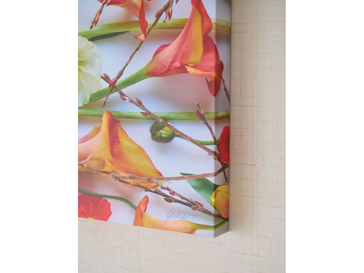 YOKO Takeuchi Pastel Bloom Poppy&Calla / ヨウコ タケウチ パステルブルーム ポピー＆カラー レクタングルXL （アート・オブジェ > フォトパネル・フォトアート） 5