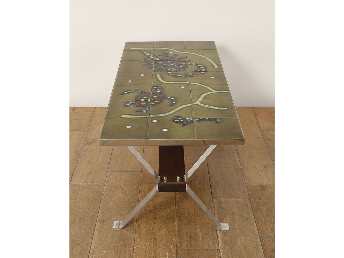 Lloyd's Antiques Real Antique 
Tile Top Coffee Table / ロイズ・アンティークス ベルギーアンティーク家具
タイルトップコーヒーテーブル （テーブル > ローテーブル・リビングテーブル・座卓） 4