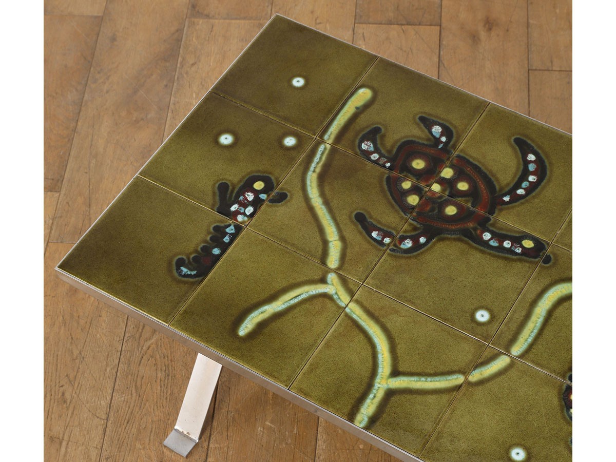 Lloyd's Antiques Real Antique 
Tile Top Coffee Table / ロイズ・アンティークス ベルギーアンティーク家具
タイルトップコーヒーテーブル （テーブル > ローテーブル・リビングテーブル・座卓） 5
