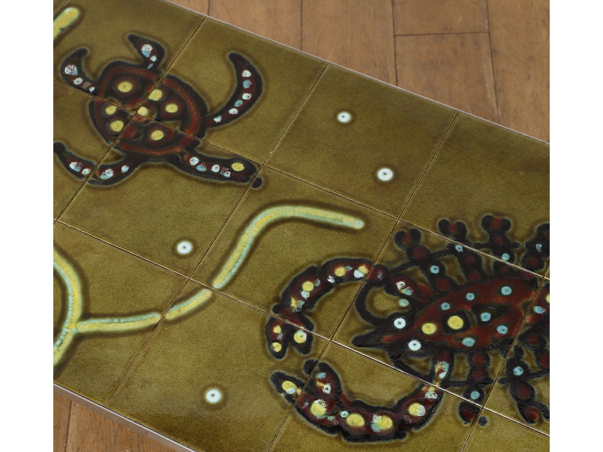 Lloyd's Antiques Real Antique 
Tile Top Coffee Table / ロイズ・アンティークス ベルギーアンティーク家具
タイルトップコーヒーテーブル （テーブル > ローテーブル・リビングテーブル・座卓） 8
