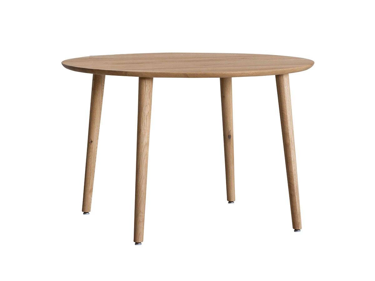 Easy Life MEATH DINING TABLE / イージーライフ ミース ダイニングテーブル
ラウンド天板（直径120cm）+ No.2脚（木丸脚） （テーブル > ダイニングテーブル） 1