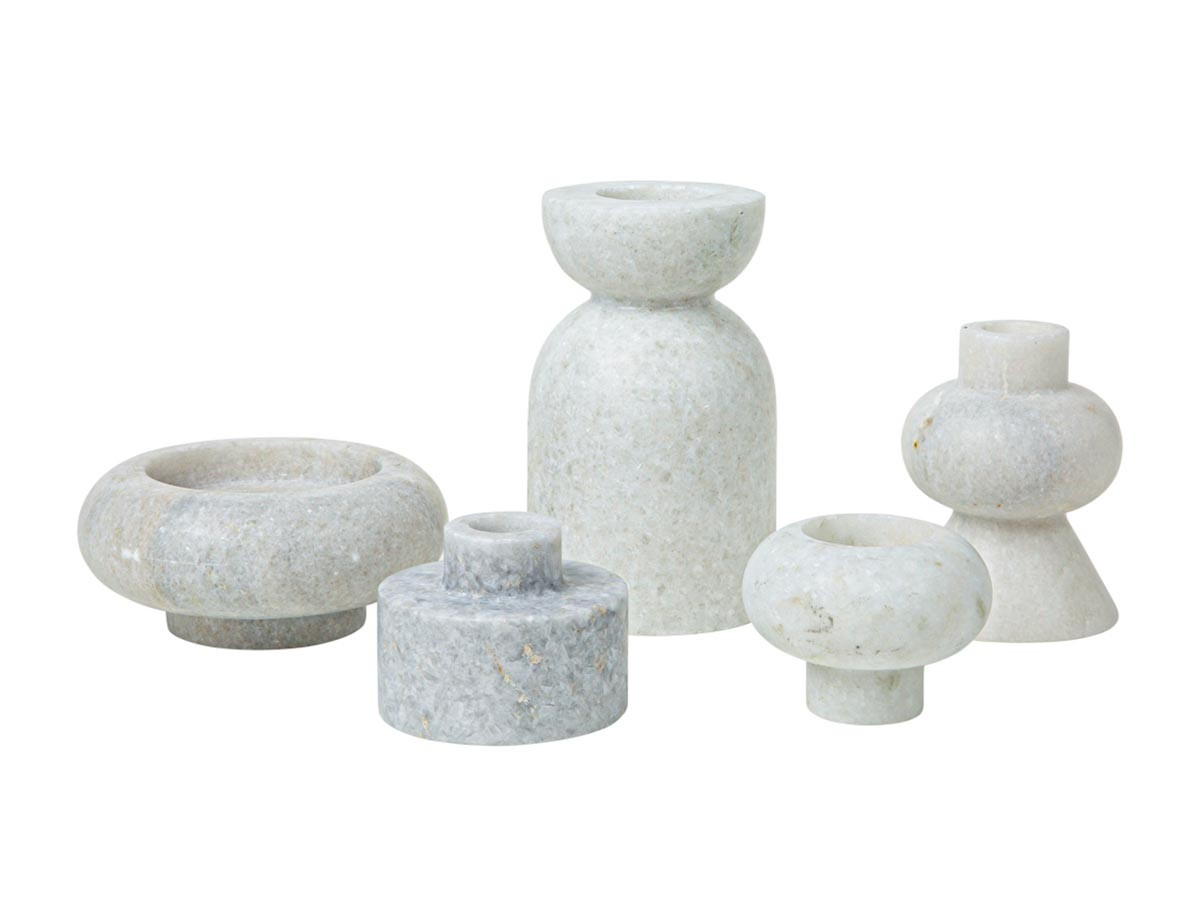 Tom Dixon. Stone Stacking Candleholder White / トム・ディクソン ストーン スタッキング キャンドルホルダー（ホワイト） （雑貨・その他インテリア家具 > キャンドルホルダー・キャンドルスタンド） 2