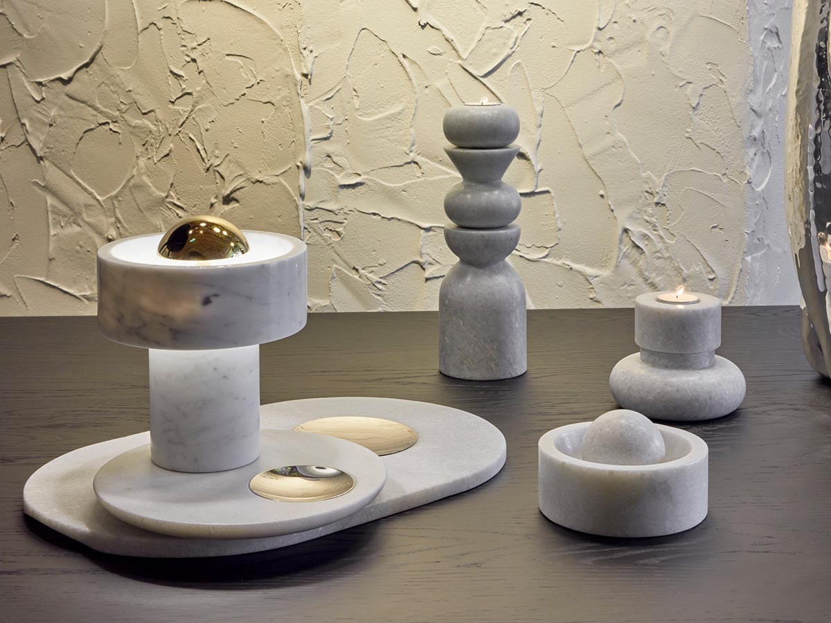 Tom Dixon. Stone Stacking Candleholder White / トム・ディクソン ストーン スタッキング キャンドルホルダー（ホワイト） （雑貨・その他インテリア家具 > キャンドルホルダー・キャンドルスタンド） 8