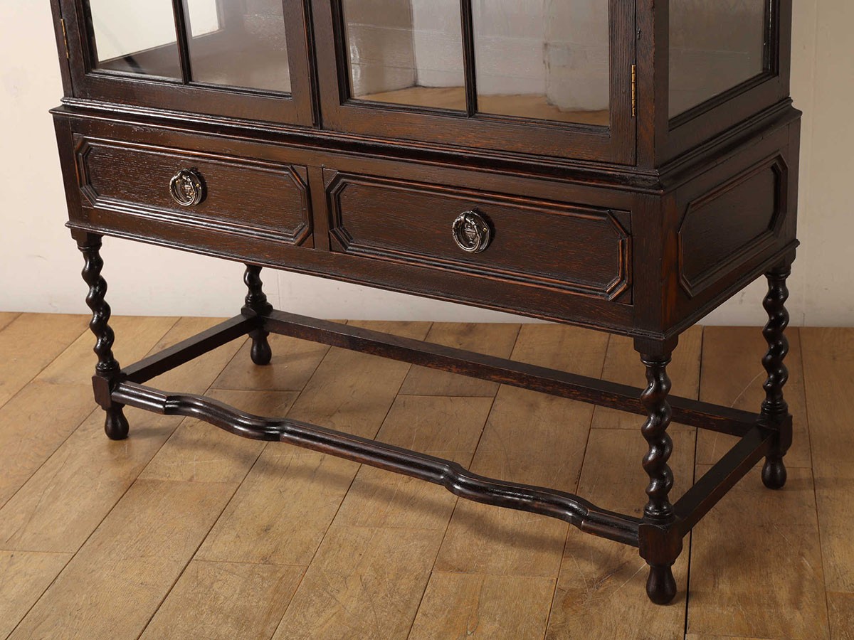 Lloyd's Antiques Real Antique 
Bubble Glass Display Cabinet / ロイズ・アンティークス 英国アンティーク家具
バブルグラス ディスプレイキャビネット （収納家具 > キャビネット） 18