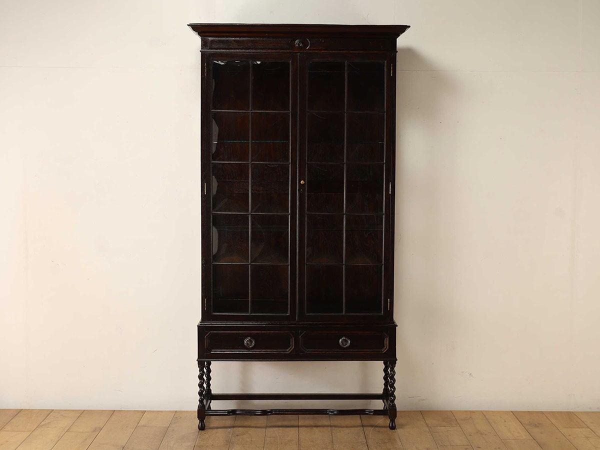 Lloyd's Antiques Real Antique 
Bubble Glass Display Cabinet / ロイズ・アンティークス 英国アンティーク家具
バブルグラス ディスプレイキャビネット （収納家具 > キャビネット） 2