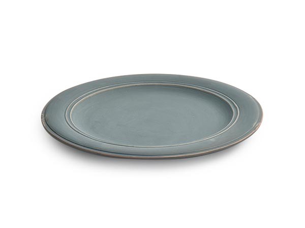 MISHIM POTTERY CREATION StiLL round plate L / ミシンポタリークリエイション スティル ラウンドプレート L（藍墨茶） （食器・テーブルウェア > 皿・プレート） 2